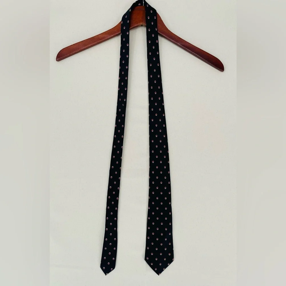 Yves Saint Laurent (YSL) mushroom pattern tie